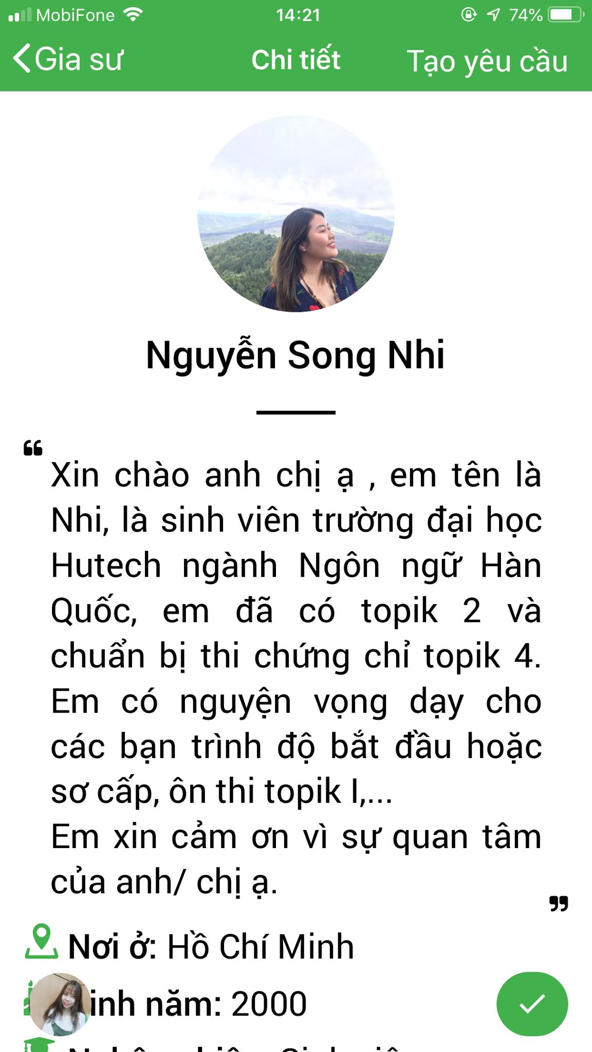 App Daykemtainha.vn tiếng Hàn Online